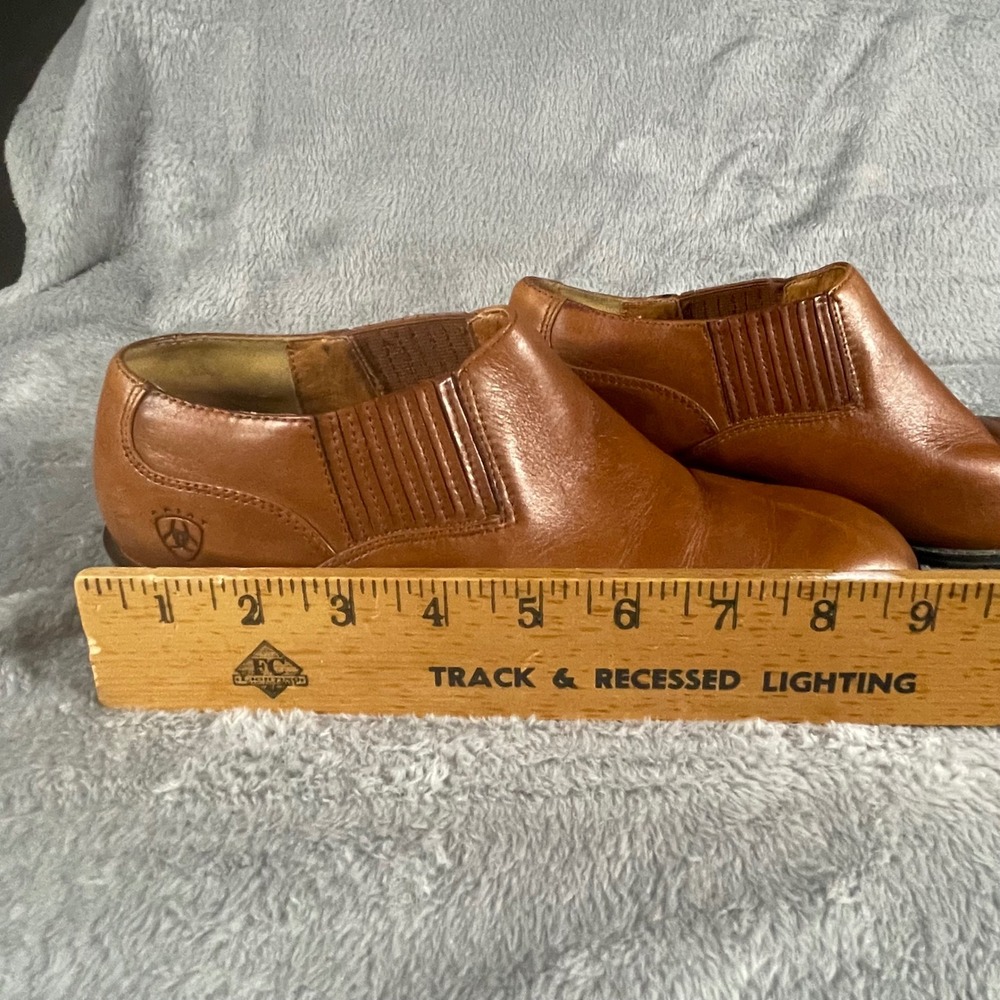 Ariat Brown Leather Chelsea Ankle Boot Pull On  Low Heel Size 7B western - Picture 11 of 11